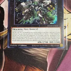 Yugioh! 1x DoomZ XII End - Drastrius DOOD-EN045 Secret Rare 1st Ed NM - Image 2
