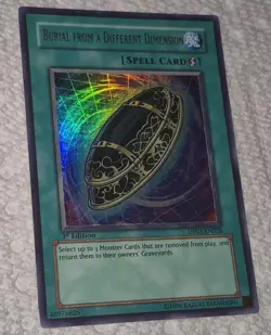 Burial from a Different Dimension DP03-EN026 Ultra Rare 1st Edition (NM) Yugioh - Image 1