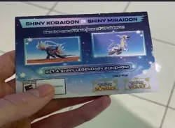 Shiny Koraidon & Miraidon Pokemon Scarlet Violet Code Card - GameStop - Image 1