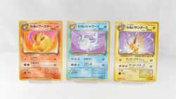 Pokemon card Dark Vaporeon Dark Jolteon Dark Flareon No.134 135 136 Japanese LP - Image 1
