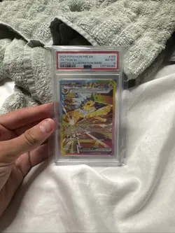 Pokemon Jolteon EX Sir 153/131 Prismatic Evolutions TCG Card PSA NM-MT 8 - Image 1