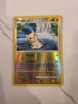 Minun 25/100 Majestic Dawn Reverse Holo - LP/NM - Pokemon Card - Image 1