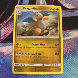 Dragonite 96/149 Sun & Moon Cosmos 2017 Holo Rare Pokemon Card - Image 1