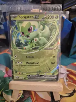 Pokemon TCG - Sprigatito Ex SVP087 Black Star Promo Holo Card - SEALED - Image 2