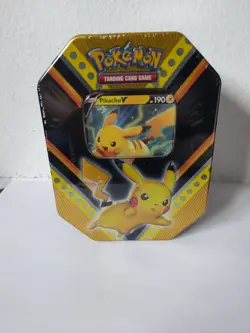 Pokemon Pikachu V Powers Tin Brand New Sealed Trading Cards - Image 1