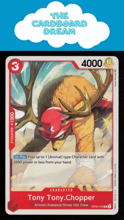Tony Tony.Chopper Kingdoms of Intrigue #OP04-010 Common One Piece Card - Image 1