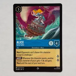 Alice 161/204 Disney Lorcana Azurite Sea Regular Super Rare Card NM - Image 1