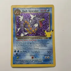 Pokemon TCG Dark Gyarados Holo Card 8/82 Classic Collection Celebrations - Image 1
