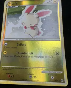 Plusle Unleashed 36/95 Reverse Holo Pokemon Card - LP - Image 2