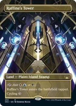 Raffine's Tower (Borderless) -Foil Near Mint MTG Streets of New Capenna - Image 1