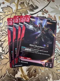 Gundam Card Game Playset GD01-049 R Blitz Gundam New Type Rising - Image 1