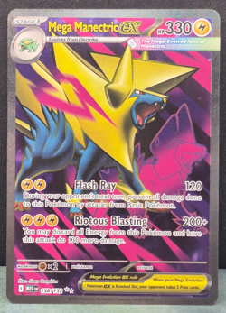 Mega Manectric ex Ultra Rare 158/132 Mega Evolution Pokemon TCG Near Mint Card - Image 1
