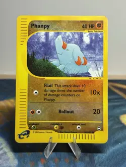 Phanpy 100/147 Aquapolis Reverse Holo E Reader Series Vintage Pokemon Card - Image 1