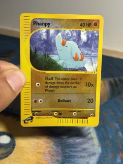 Phanpy 100/147 Aquapolis Reverse Holo E Reader Series Vintage Pokemon Card - Image 3
