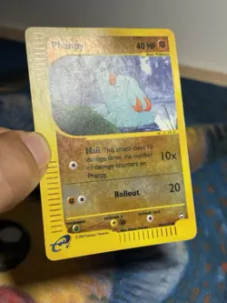 Phanpy 100/147 Aquapolis Reverse Holo E Reader Series Vintage Pokemon Card - Image 4