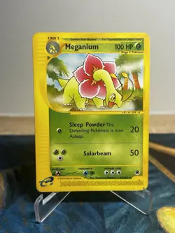 Meganium 53/165 Expedition WOTC E Reader Series Non Holo Rare Pokemon Card HP - Image 1