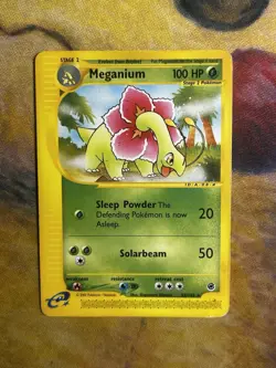 Meganium 53/165 Expedition WOTC E Reader Series Non Holo Rare Pokemon Card HP - Image 2