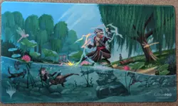 Magic the Gathering Gencon Bloomburrow Foil Key Art Playmat - Image 1