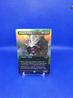 Alt Art Massacre Wurm (Borderless) -Foil Near Mint MTG Magic 2021 Core Set - Image 1