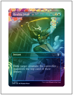 1x Reality Shift, Foil, Borderless Art, Magic MTG NM - Image 1