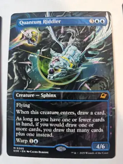 MTG - Quantum Riddler Borderless - Edge of Eternities - Image 1