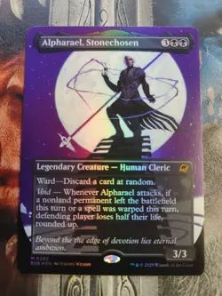Alpharael, Stonechosen (Borderless) Edge of Eternities Foil - Image 1