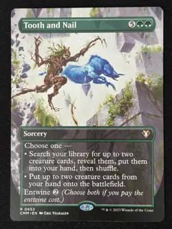 1x MTG Tooth and Nail (Borderless) - Commander Masters (CMM) #652 - Magic - Image 3