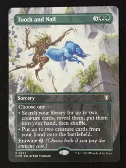 1x MTG Tooth and Nail (Borderless) - Commander Masters (CMM) #652 - Magic - Image 5