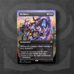 No Mercy • Borderless Alt Art• Mythic Enchantment • Dominaria Remastered • MTG - Image 1
