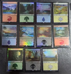 Mtg Secret Lair Happy Little Gathering Foil Complete set 11/11 NM Pack Fresh - Image 1