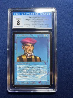 MTG Beta Prodigal Sorcerer CGC 8 NM/Mint (with 9 centering) 1993 - Image 1