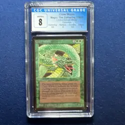 MTG Beta Craw Wurm CGC 8 Quad++ (with sub grades) 1993 - Image 1