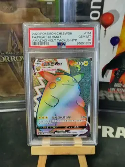 PSA 10 2020 Pikachu Vmax Amazing Volt Tackle 114/100 HR Pokemon Chinese S4 - Image 1