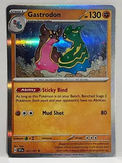 Gastrodon #107/191 Surging Sparks 2024 Holo Pokemon TCG - Image 1