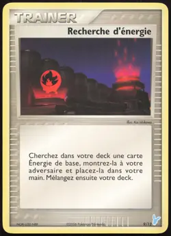 Carte Pokemon Recherche d'energie 9/12 Kit du dresseur Negapi Francais - Image 1