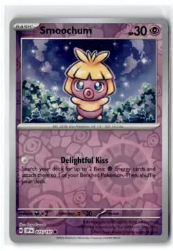 2024 Scarlet & Violet Series - Surging Sparks Smoochum #75 Common Reverse Holo - Image 1