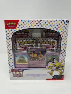 Pokemon TCG Scarlet & Violet 151 Alakazam ex Collection Box - Sealed - Image 1