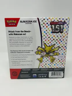Pokemon TCG Scarlet & Violet 151 Alakazam ex Collection Box - Sealed - Image 2