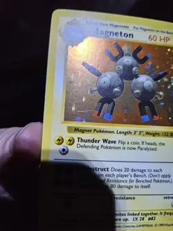 1999 Pokemon TCG Magneton Base Set #9/102 Holo Shadowless Holo Rare - Image 2