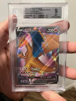 2020 Pokemon BGS 9 Charizard V Promo Champions Path #SWSH050 - Image 1