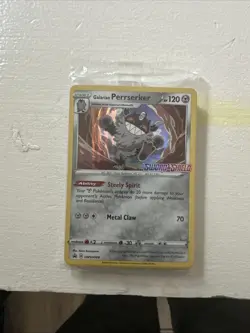 Pokemon Black Star Promo - Galarian Perrserker SWSH008 - S&S prerelease - Sealed - Image 1