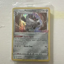 Pokemon Black Star Promo - Galarian Perrserker SWSH008 - S&S prerelease - Sealed - Image 2
