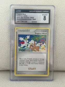 Pokemon Tropical Wind DP48 World Championships 09 STAFF Black Star Promo NM!! - Image 1