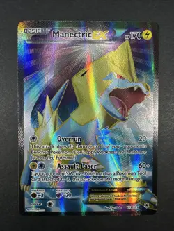 Pokemon TCG Manectric EX 113/119 XY Phantom Forces Full Art Holo LP/NM - Image 3