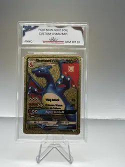 2 Pokemon Charizard PGC Mint 10 Gold Rare. Collectible TCG - Image 2