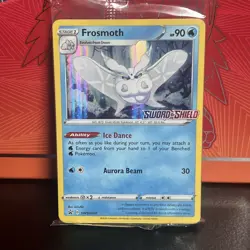 Frosmoth NM Prerelease SWSH007 Sword & Shield Black Star Promo Pokemon TCG Holo - Image 1