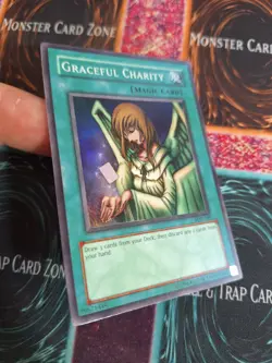 Yu-Gi-Oh! TCG Graceful Charity SDP-040 Super Rare Unlimited Near Mint b2/ - Image 2