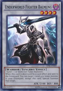 Yugioh! LP Underworld Fighter Balmung - AP06-EN009 - Super Rare - Unlimited Edit - Image 1