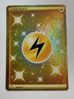 Pokemon TCG Evolving Skies Lightning Energy Secret Rare Card 235/203 - Image 1