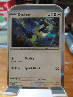 Pokemon TCG Cyclizar Reverse Holo Card 164/198 Scarlet & Violet Base Set - Image 2